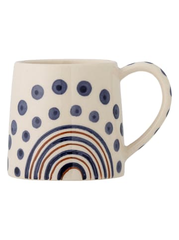 Bloomingville Kaffeetasse "Shama" in Creme/ Blau - 270 ml