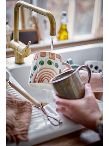 Bloomingville Mok "Shama" beige/oranje/groen - 515 ml