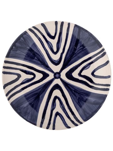 Bloomingville Talerz śniadaniowy "Shama" w kolorze niebieskim - Ø 20,5 cm