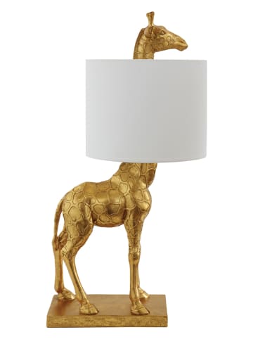 Bloomingville Tafellamp "Silas" wit/goudkleurig - (H)70 cm