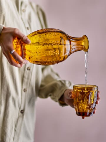 Bloomingville 2-częściowy zestaw "Theon" w kolorze żółtym