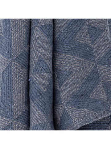 Bloomingville Woondeken ''Udine'' blauw - (L)160 x (B)130 cm