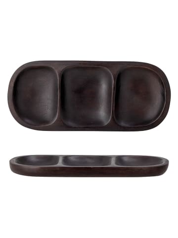 Bloomingville Serveerdienblad "Vasilia" bruin - (L)35 x (B)15 cm