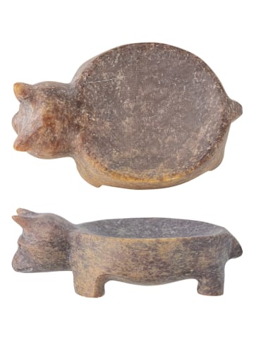 Bloomingville Decoschaal "Vigo" bruin - (L)12,5 x (B)8 cm