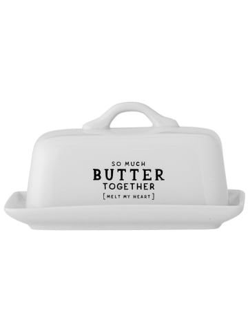 Bloomingville Butterdose "Wendy" in Weiß - (B)17 x (H)9 x (T)11,5 cm
