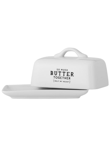 Bloomingville Butterdose "Wendy" in Weiß - (B)17 x (H)9 x (T)11,5 cm