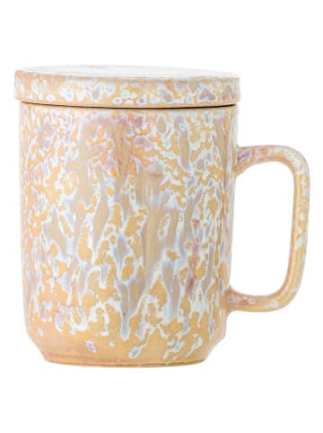 Bloomingville 3-częściowy zestaw "Yuma" w kolorze beżowo-białym do herbaty - 250 ml