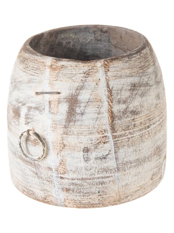 Bloomingville Decoratieve vaas wit - (H)19 x Ø 18 cm