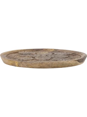 Bloomingville Dekotablett "Noreen" in Beige - Ø 29 cm