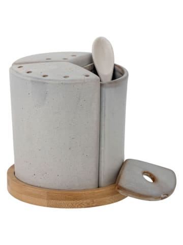 Bloomingville Salz- & Pfefferstreuer ''Josefine'' in Grau - (H)11 x Ø 11 cm