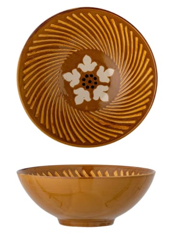 Bloomingville Salaterka "Heikki" w kolorze brązowym - wys. 11 x Ø 26,5 cm