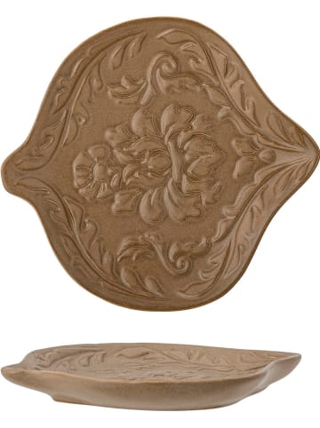 Bloomingville Miska dekoracyjna "Lizz" w kolorze jasnobrązowym - dł. 18 cm