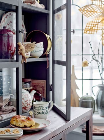 Bloomingville Theepot "Beth" beige/rood - 900 ml