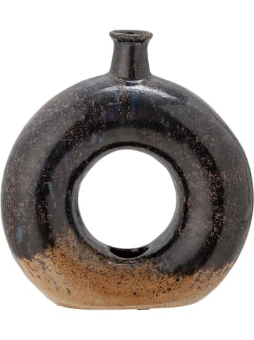 Bloomingville Vase "Baldvin" in Braun - (B)18 x (H)19,5 cm