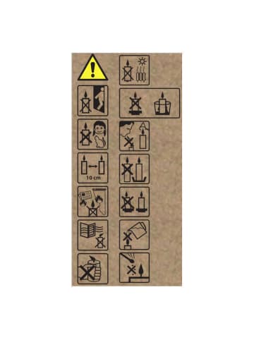 Bloomingville Stumpenkerze "Rustic" in Grau - (H)15 cm