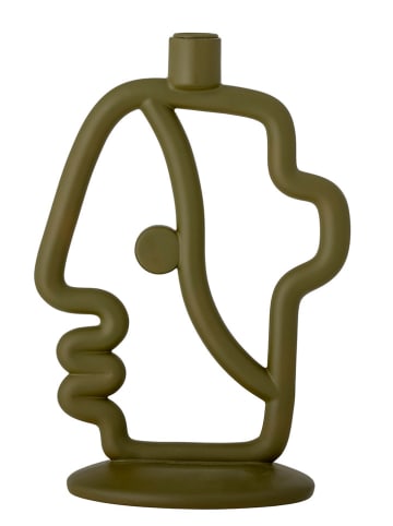 Bloomingville Kerzenhalter ''Flavie'' in Khaki - (B)19 x (H)30 cm