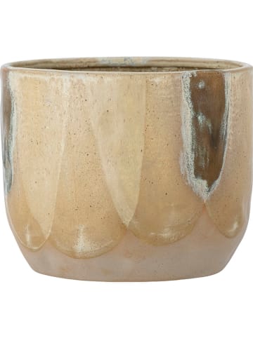 Bloomingville Bloempot "May" lichtbruin - (H)15 x Ø 18,5 cm