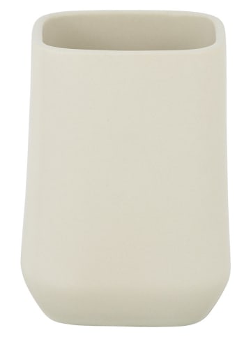 Schöner Wohnen Kollektion Zahnputzbecher ''Adine'' in Creme - (H)10,5 x Ø 7,5 cm