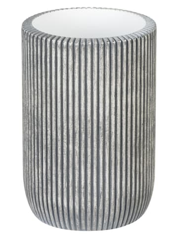 Schöner Wohnen Kollektion Zahnputzbecher ''Antella'' in Grau - (H)11,5 x Ø 7 cm