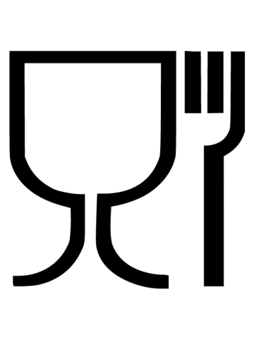 Schöner Wohnen Kollektion Zahnputzbecher ''Tosi'' in Weiß / Schwarz - (H)10,5 x Ø 8 cm