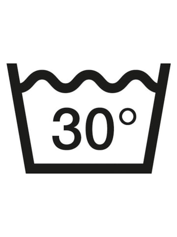 Schöner Wohnen Kollektion Duschvorhang "Tosi" in Weiß/ Schwarz - (L)200 x (B)180 cm