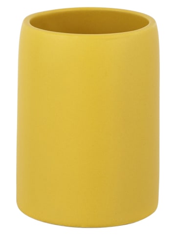 Schöner Wohnen Kollektion Zahnputzbecher ''Funo'' in Gelb - (H)10,5 x Ø 7,5 cm in Gelb