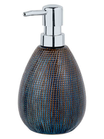 Schöner Wohnen Kollektion Seifenspender ''Ronta'' in Blau/ Braun - 450 ml