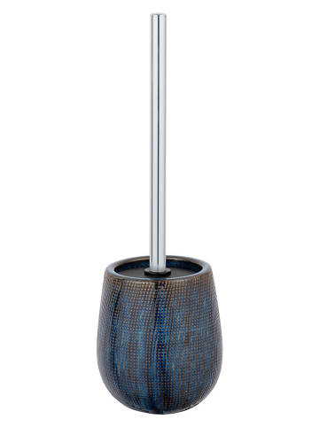 Schöner Wohnen Kollektion WC-Garnitur "Ronta" in Blau/ Braun - (H)38,5 cm