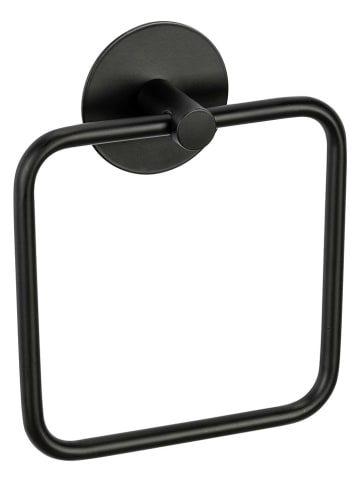 Schöner Wohnen Kollektion Handtuchring "Meleto" in Schwarz - (B)15,5 x (H)18,5 cm