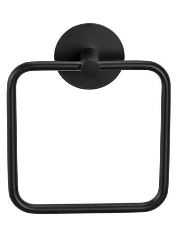 Schöner Wohnen Kollektion Handtuchring "Meleto" in Schwarz - (B)15,5 x (H)18,5 cm