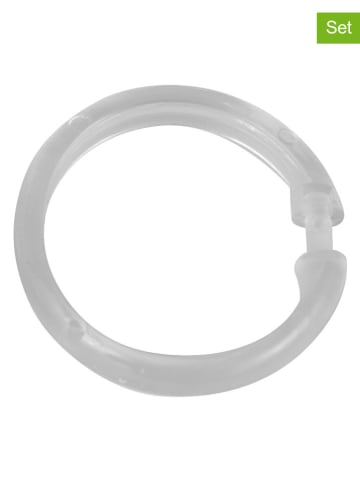 Schöner Wohnen Kollektion 16er-Set: Duschvorhangringe in Transparent - Ø 6 cm