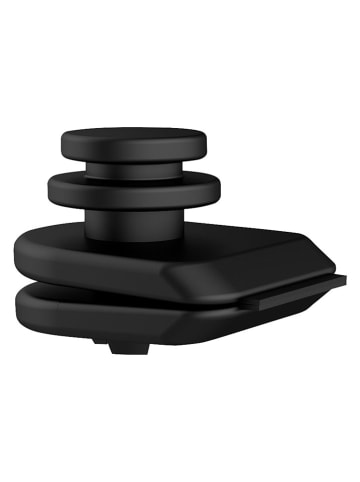 Schöner Wohnen Kollektion 16er-Set: Duschvorhanggleiter "Jete" in Schwarz - (H)3 x Ø 2 cm 