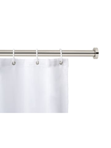 Schöner Wohnen Kollektion Teleskop-Duschvorhangstange "Obleon" in Silber - (L)115 cm