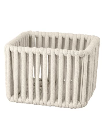 Schöner Wohnen Kollektion Badkorb "Zovo" in Creme - (B)15 x (H)10 x (T)15 cm