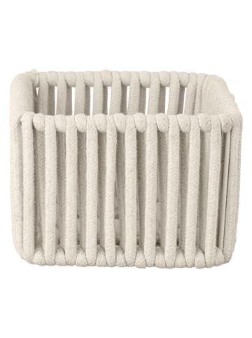 Schöner Wohnen Kollektion Badkorb "Zovo" in Creme - (B)15 x (H)10 x (T)15 cm