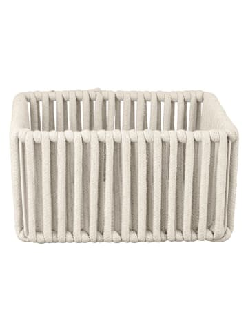 Schöner Wohnen Kollektion Badkorb "Zovo" in Creme - (B)20 x (H)10 x (T)20 cm