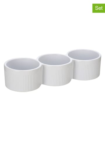 Schöner Wohnen Kollektion 3er-Set: Dipschalen "Refia" in Weiß - 3x 150 ml