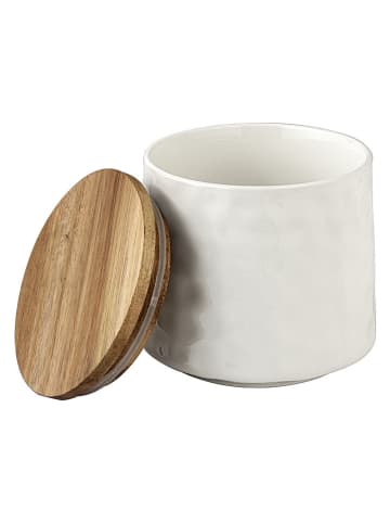 Schöner Wohnen Kollektion Aufbewahrungsdose "Adelle" in Weiß/ Braun - 550 ml