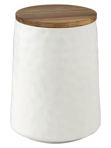 Schöner Wohnen Kollektion Aufbewahrungsdose "Adelle" in Weiß/ Braun - 1,1 l