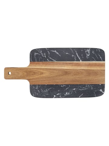 Schöner Wohnen Kollektion Schneidebrett "Atami" in Hellbraun/ Schwarz - (L)27 x (B)18 cm