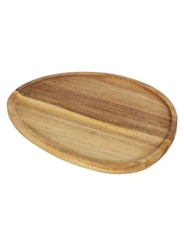Schöner Wohnen Kollektion Tablett "Abeba" in Braun - (L)26 x (B)20,5 cm