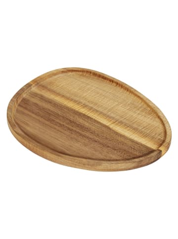 Schöner Wohnen Kollektion Tablett "Abeba" in Braun - (L)26 x (B)20,5 cm