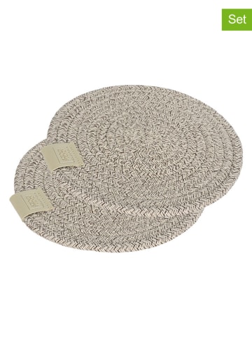 Schöner Wohnen Kollektion 2er-Set: Topfuntersetzer "Svea" in Beige - Ø 20 cm