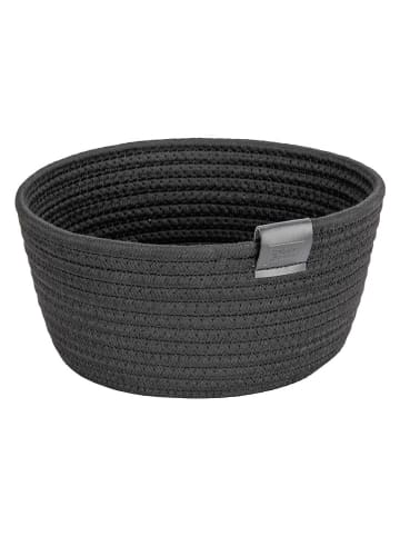 Schöner Wohnen Kollektion Brotkorb "Svea" in Schwarz - (H)11 x Ø 24 cm