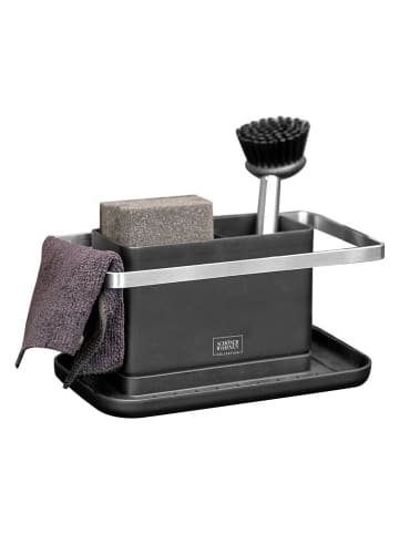 Schöner Wohnen Kollektion Spülorganizer "Stella" in Schwarz - (B)11,5 x (H)10 x (T)20 cm