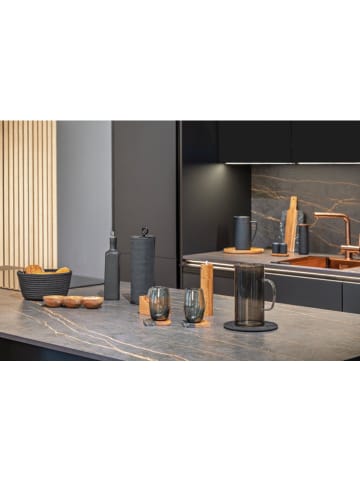 Schöner Wohnen Kollektion Küchenrollenhalter "Kylie" in Schwarz - (H)32,5 x Ø 12,5 cm