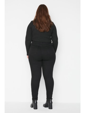 trendyol Dżinsy - Skinny fit - w kolorze czarnym