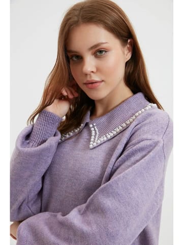 trendyol Sweter w kolorze lawendowym
