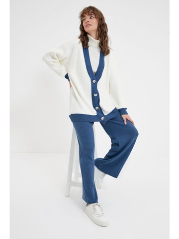 trendyol 2-częściowy zestaw w kolorze biało-niebieskim