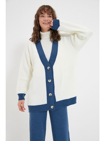 trendyol 2-delige outfit wit/blauw